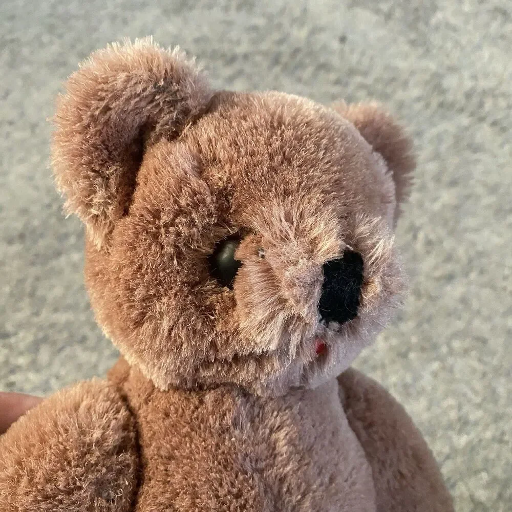 Vintage 1950s-1960s Post-War Shanghai Doll Factory Teddy Bear Wool or Mohair